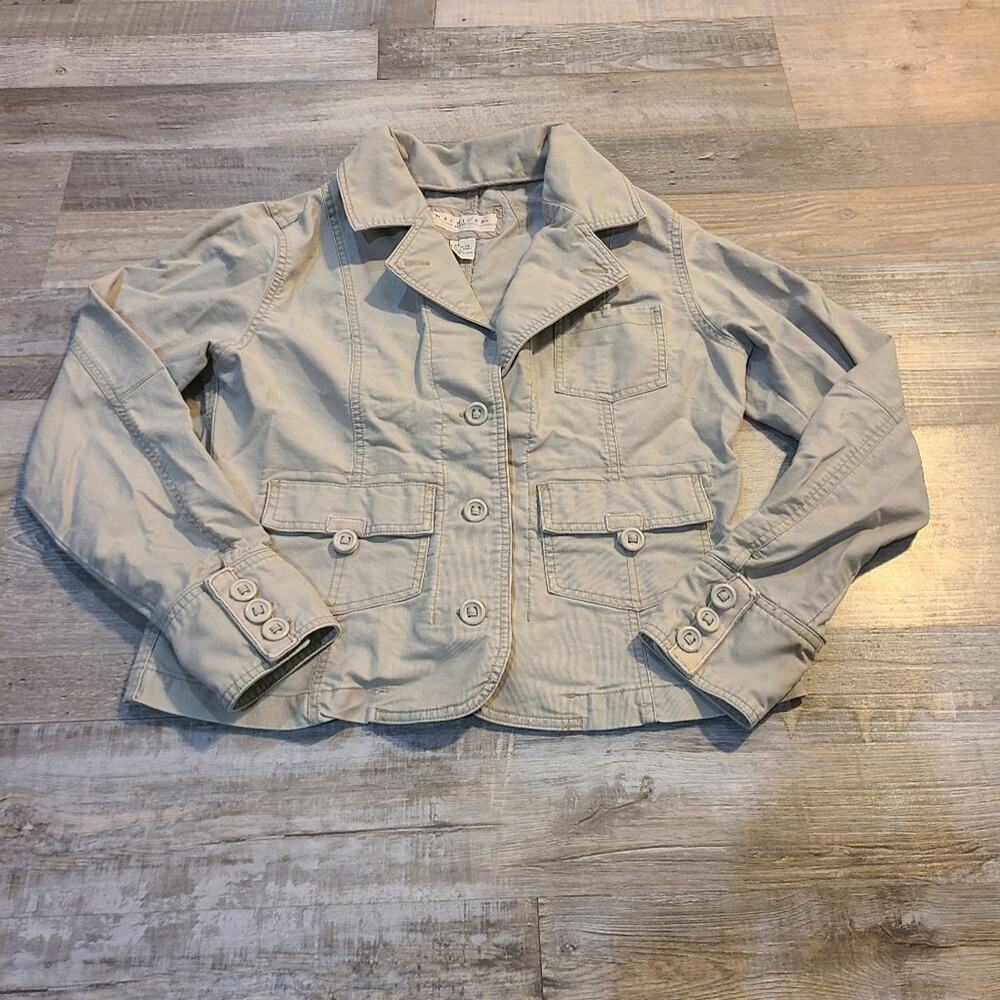 Maurices large juinior khaki denim jacket
